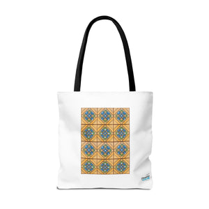 Stylish Tote Bag - Malibu Potteries Tile, Adamson House