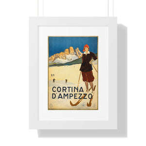 Framed Vertical Poster - Cortina d'Ampezzo
