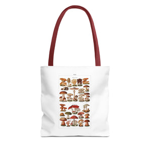 Stylish Tote Bag - Diverse Mushroom (Fungi) Species Print