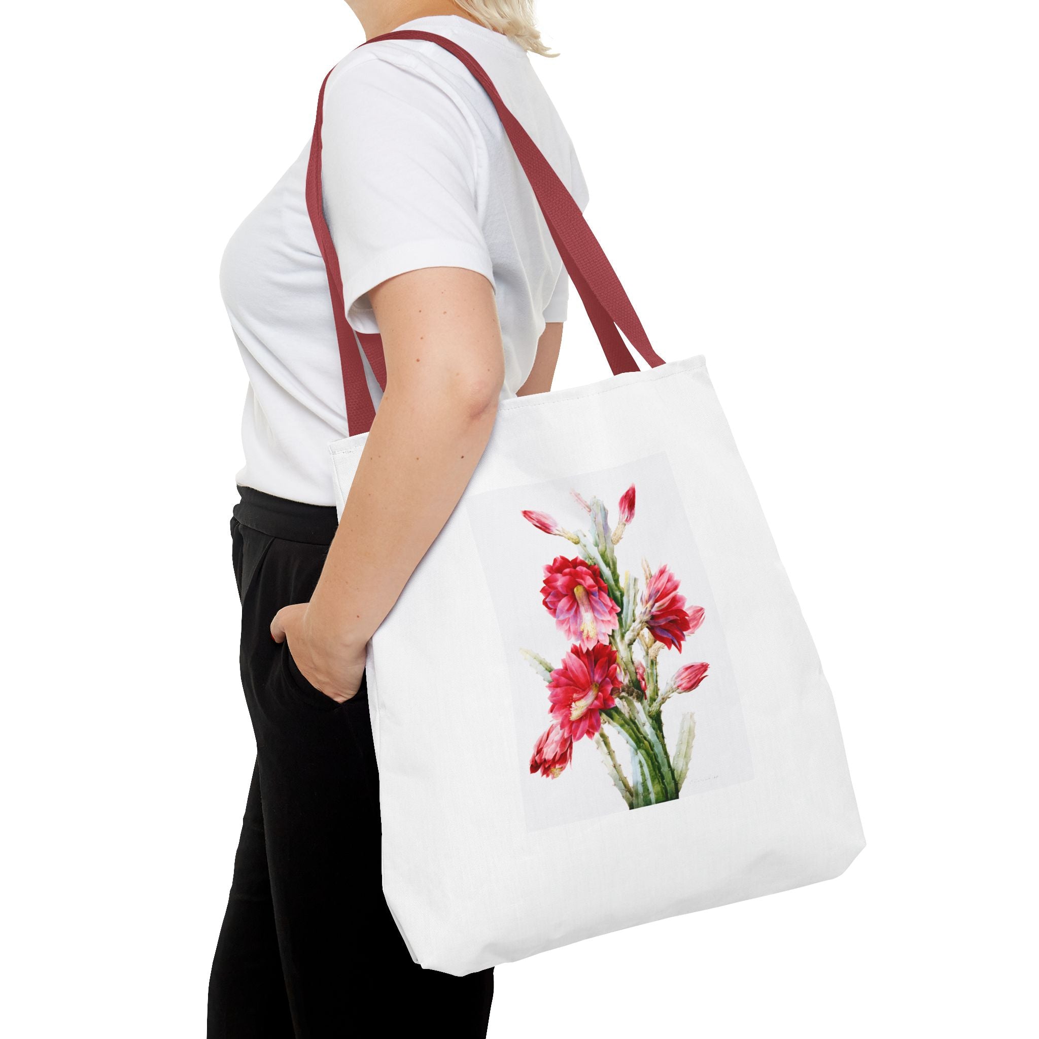 Stylish Tote Bag - A Flowering Cactus: Heliocereus Speciosus