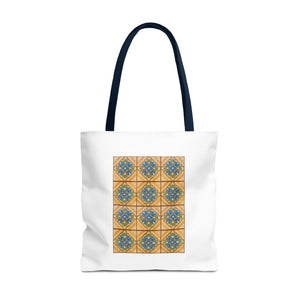 Stylish Tote Bag - Malibu Potteries Tile, Adamson House