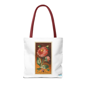 Stylish Tote Bag - Dahlia Coccinea Flower Artwork (1890)