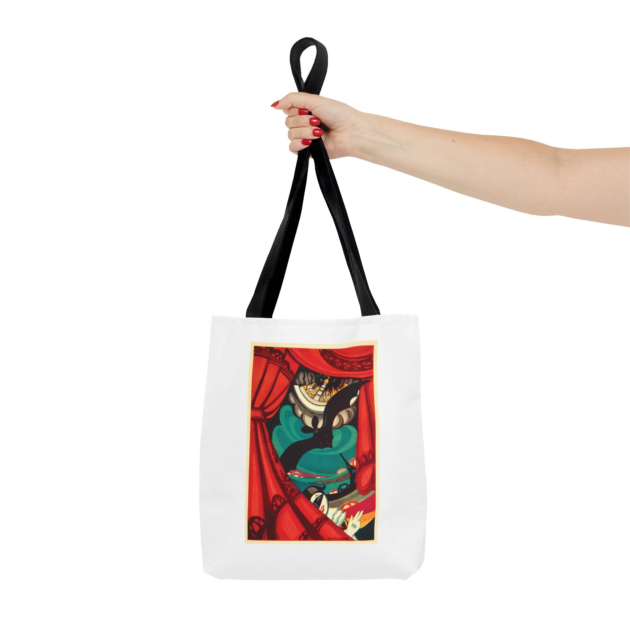 Stylish Tote Bag - Nikita Balieff’s Bat Theatre, Moscow Vintage Artwork (1922)