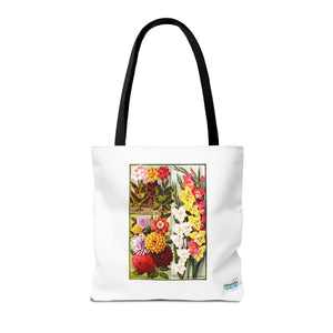 Stylish Tote Bag - Childs' Seeds, Flower Catalog Plate
