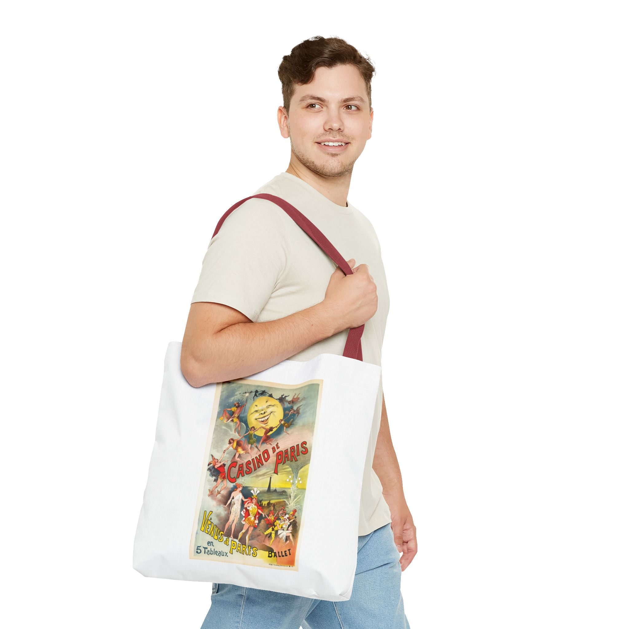Stylish Tote Bag - Casino de Paris – Vénus à Paris Artwork by Alfred Choubrac
