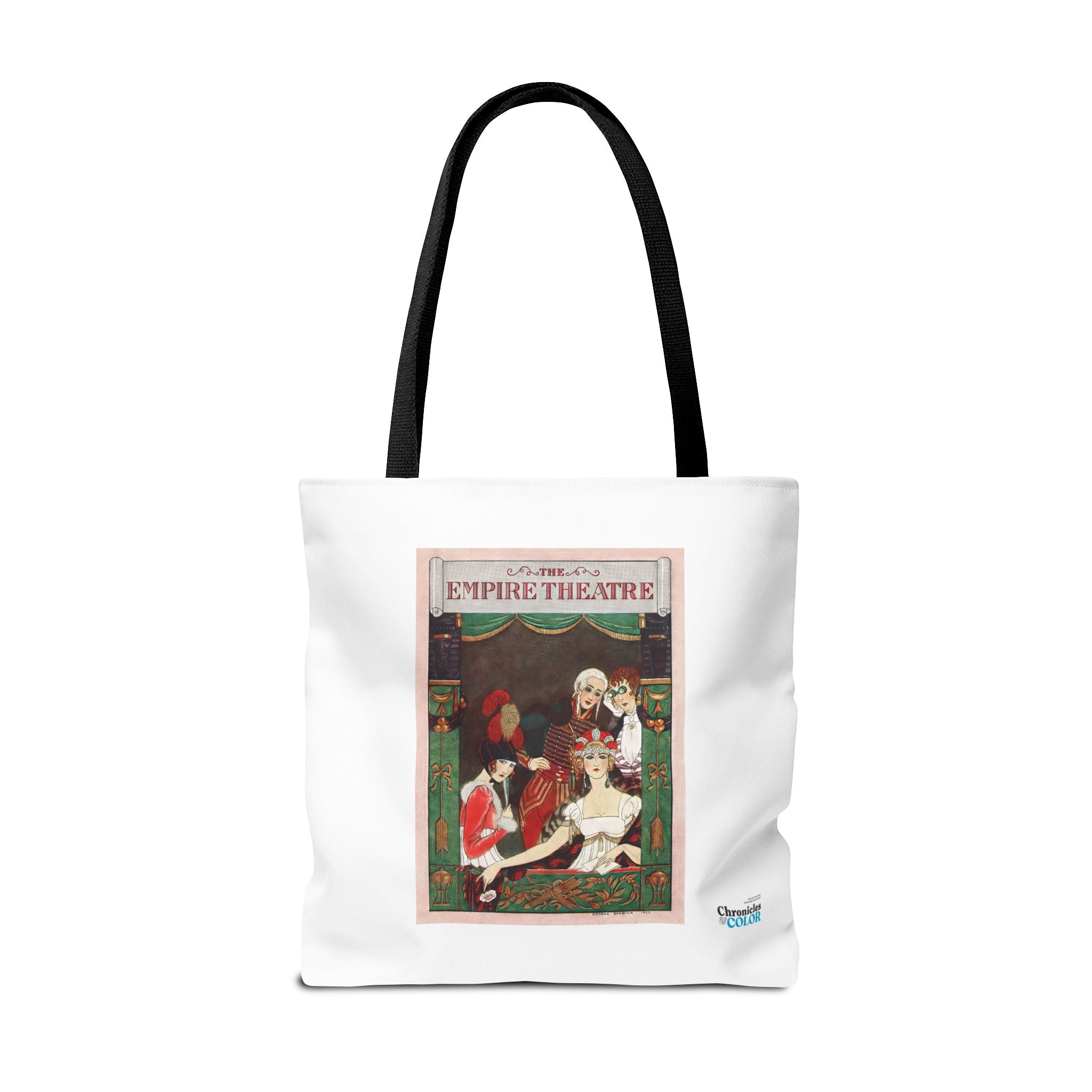 Stylish Tote Bag - Playbill Artwork for Empire Theatre, Broadway by George Barbier (1922)