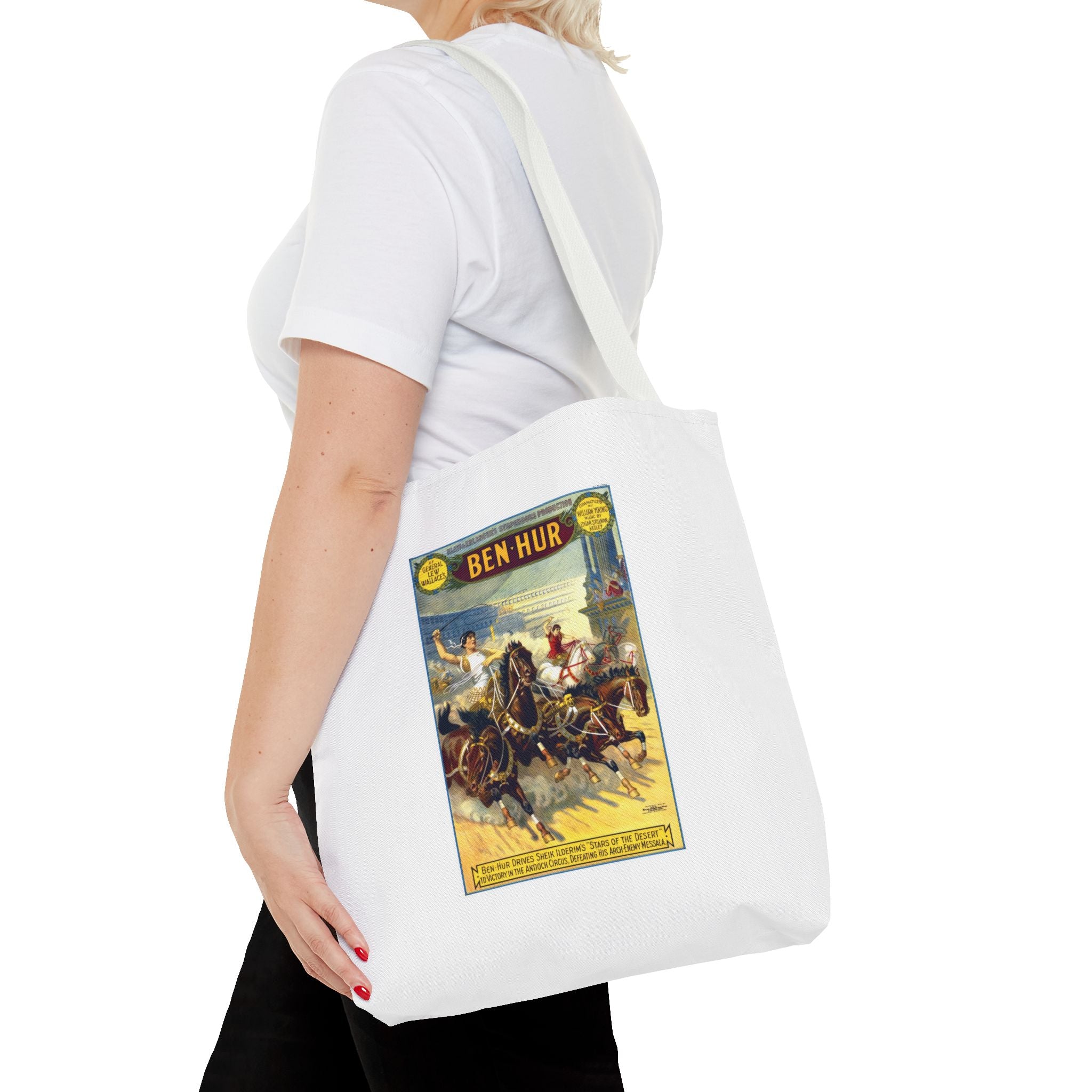 Stylish Tote Bag - Ben-Hur Broadway Premiere Vintage Artwork (1899)