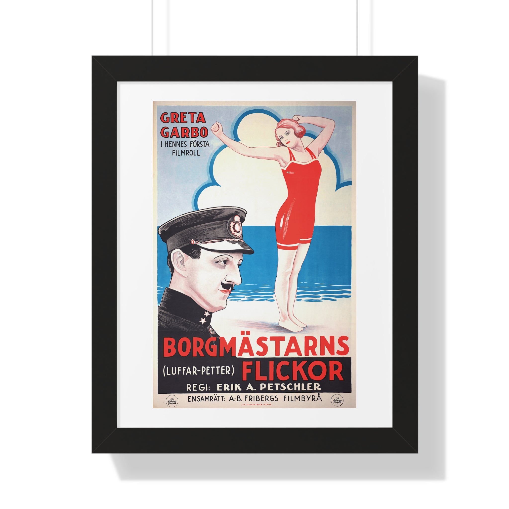 Framed Vertical Poster - Luffar-Petter (Peter the Tramp) Swedish Vintage Artwork