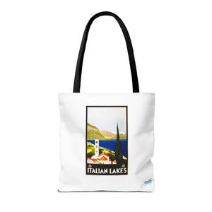 Stylish Tote Bag - Italian Lakes Print