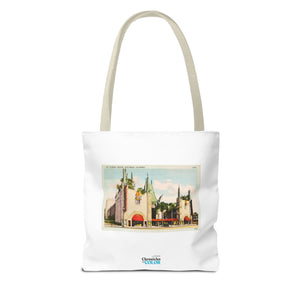 Stylish Tote Bag - Grauman’s Chinese Theatre, Hollywood Vintage Postcard Art