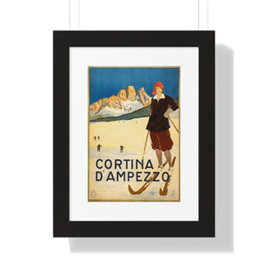 Framed Vertical Poster - Cortina d'Ampezzo