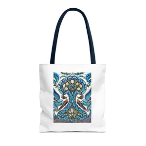 Stylish Tote Bag - Lustered Earthenware Tile Panel