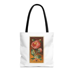 Stylish Tote Bag - Dahlia Coccinea Flower Artwork (1890)