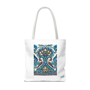 Stylish Tote Bag - Lustered Earthenware Tile Panel