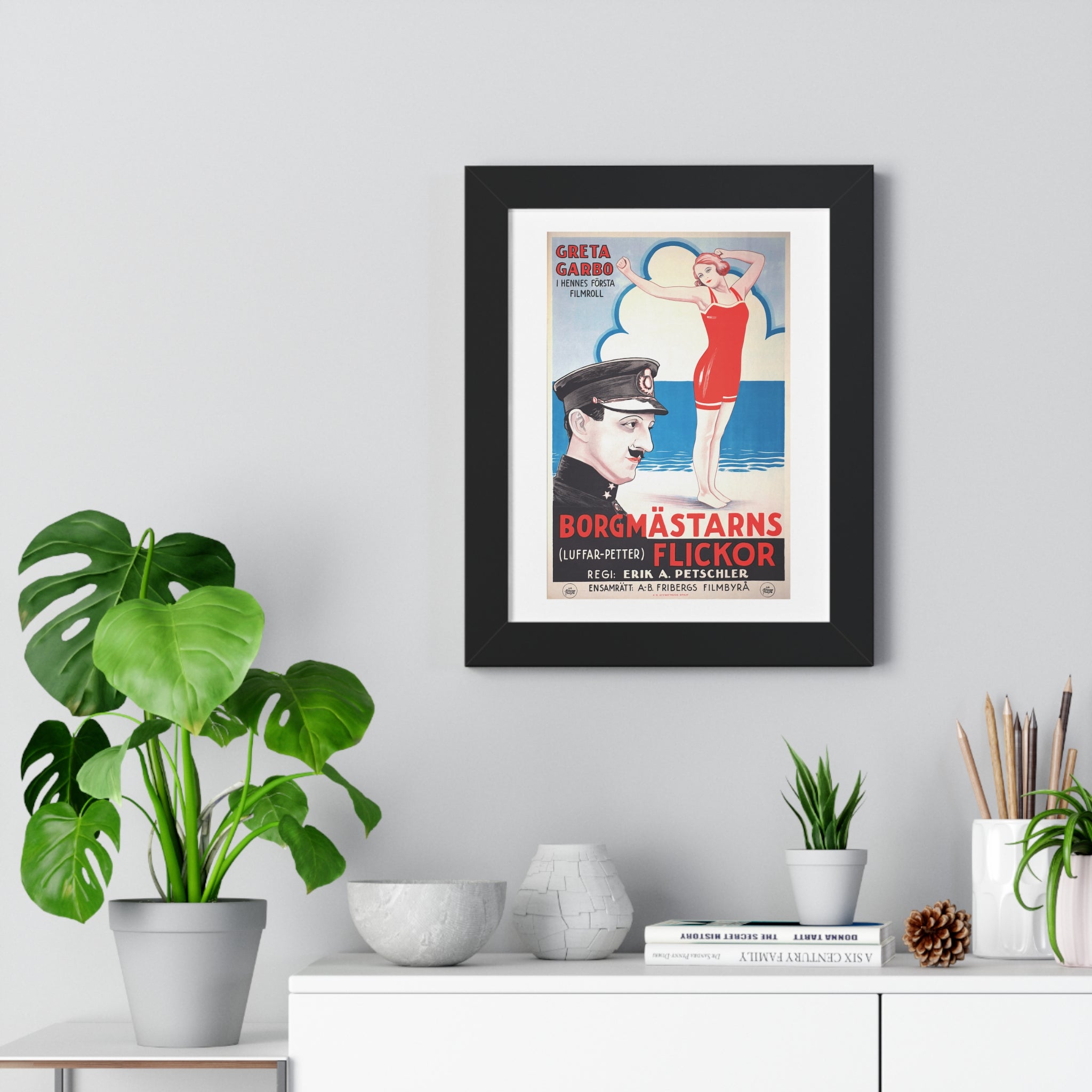 Framed Vertical Poster - Luffar-Petter (Peter the Tramp) Swedish Vintage Artwork