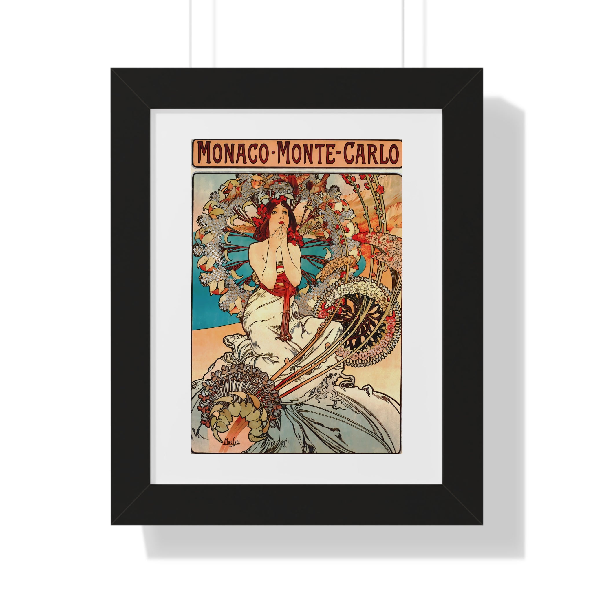 Framed Vertical Poster - Travel to Monaco and Monte-Carlo