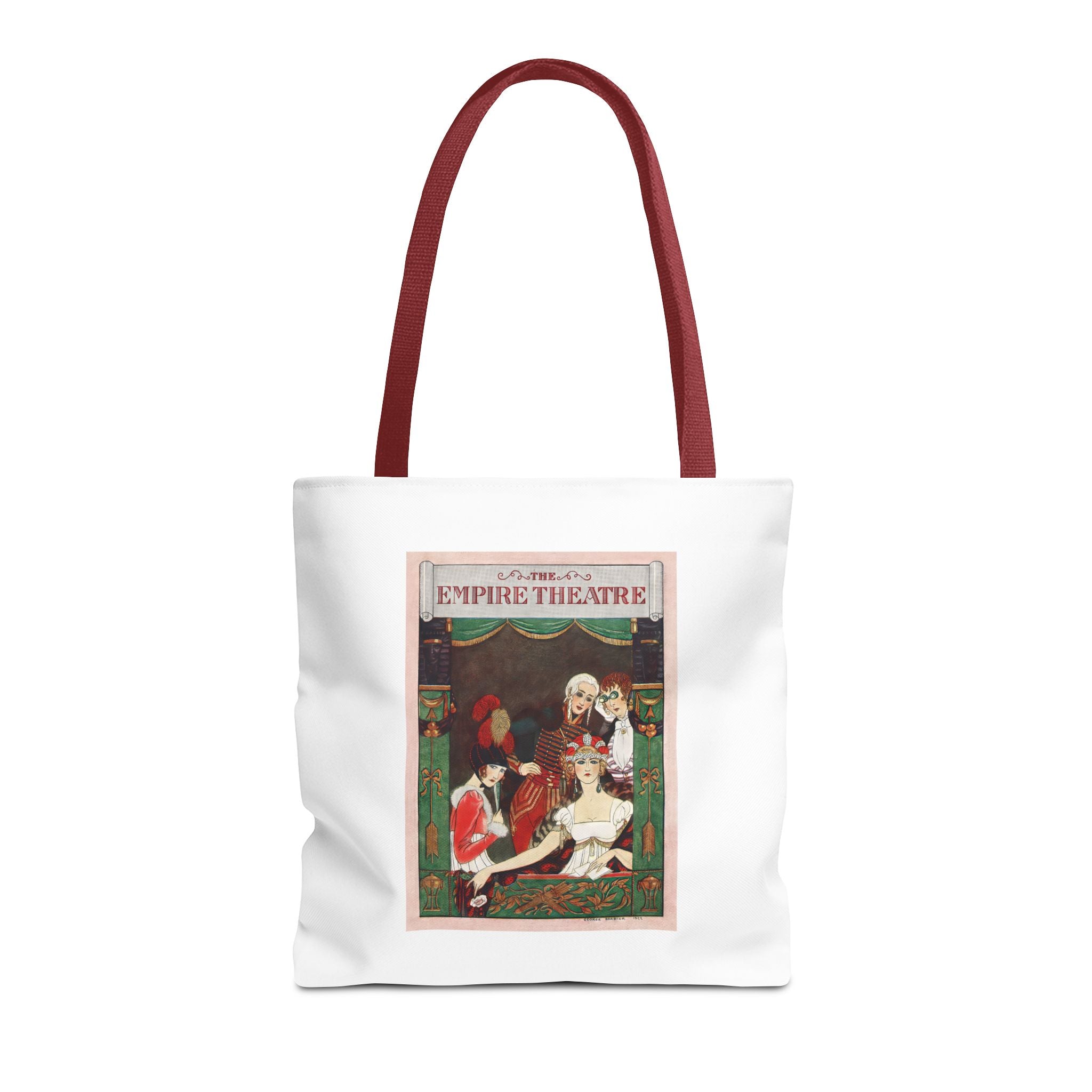 Stylish Tote Bag - Playbill Artwork for Empire Theatre, Broadway by George Barbier (1922)