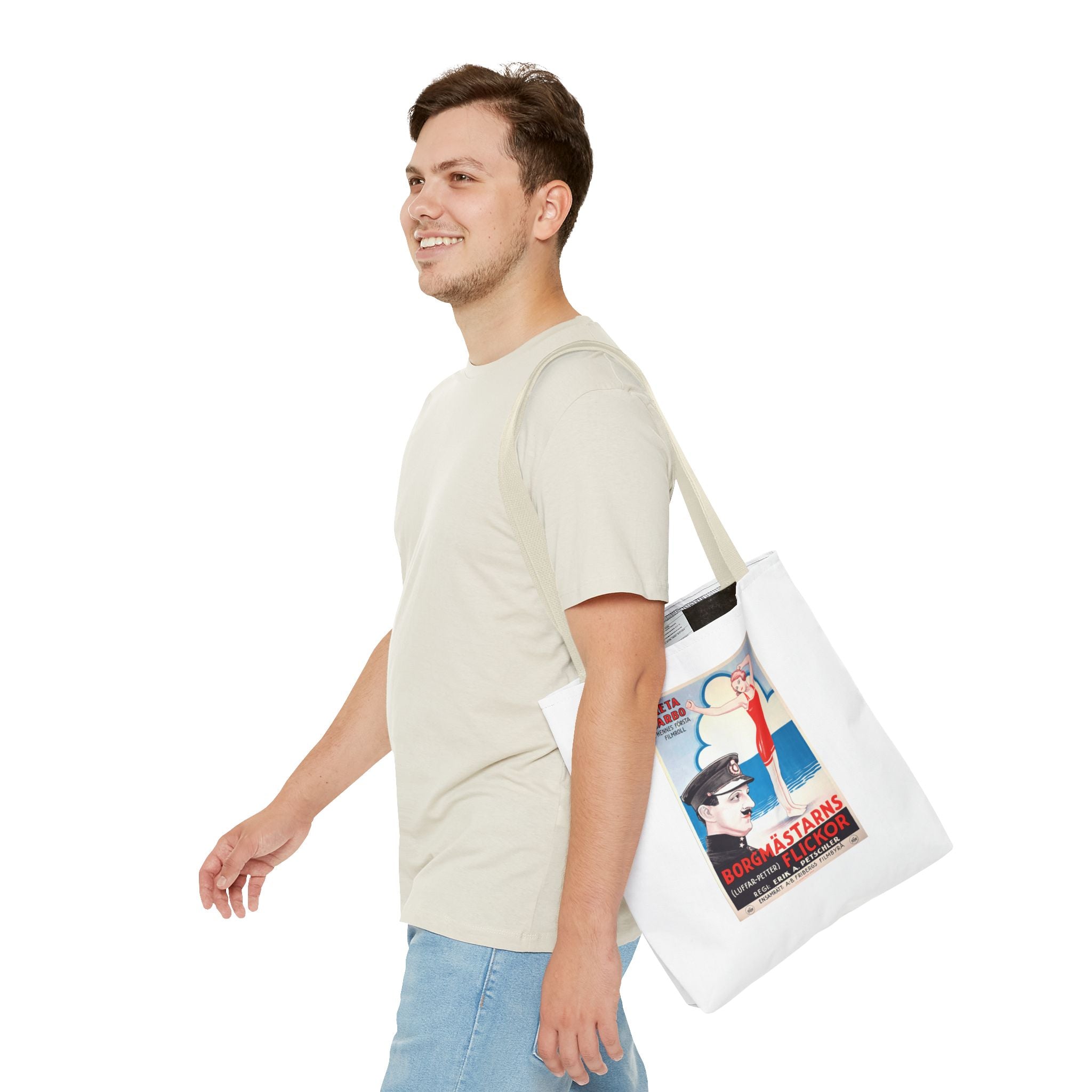 Stylish Tote Bag - Luffar-Petter (Peter the Tramp) Swedish Vintage Artwork