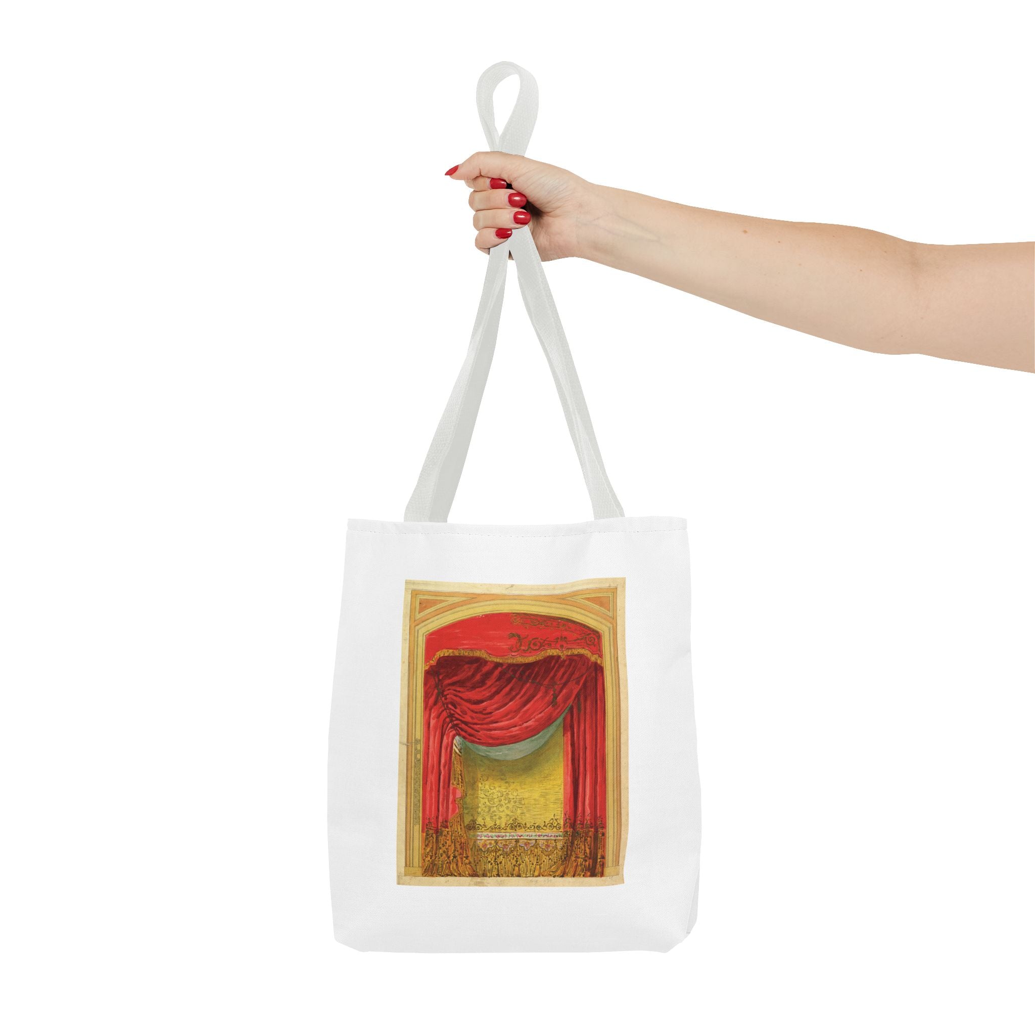 Stylish Tote Bag - Casino de St. Etienne Stage Design Artwork by Eugène Cicéri