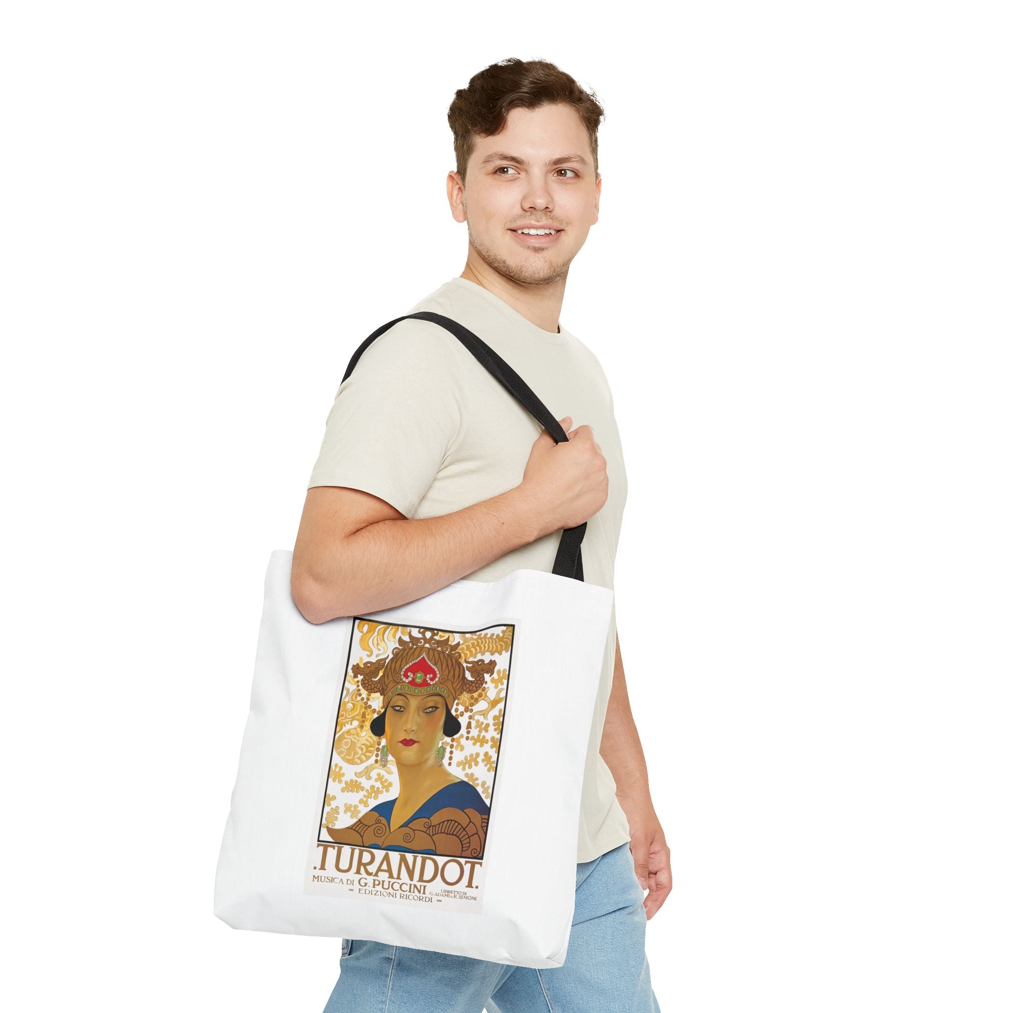 Stylish Tote Bag - Giacomo Puccini’s Opera Turandot Vintage Artwork (1926)