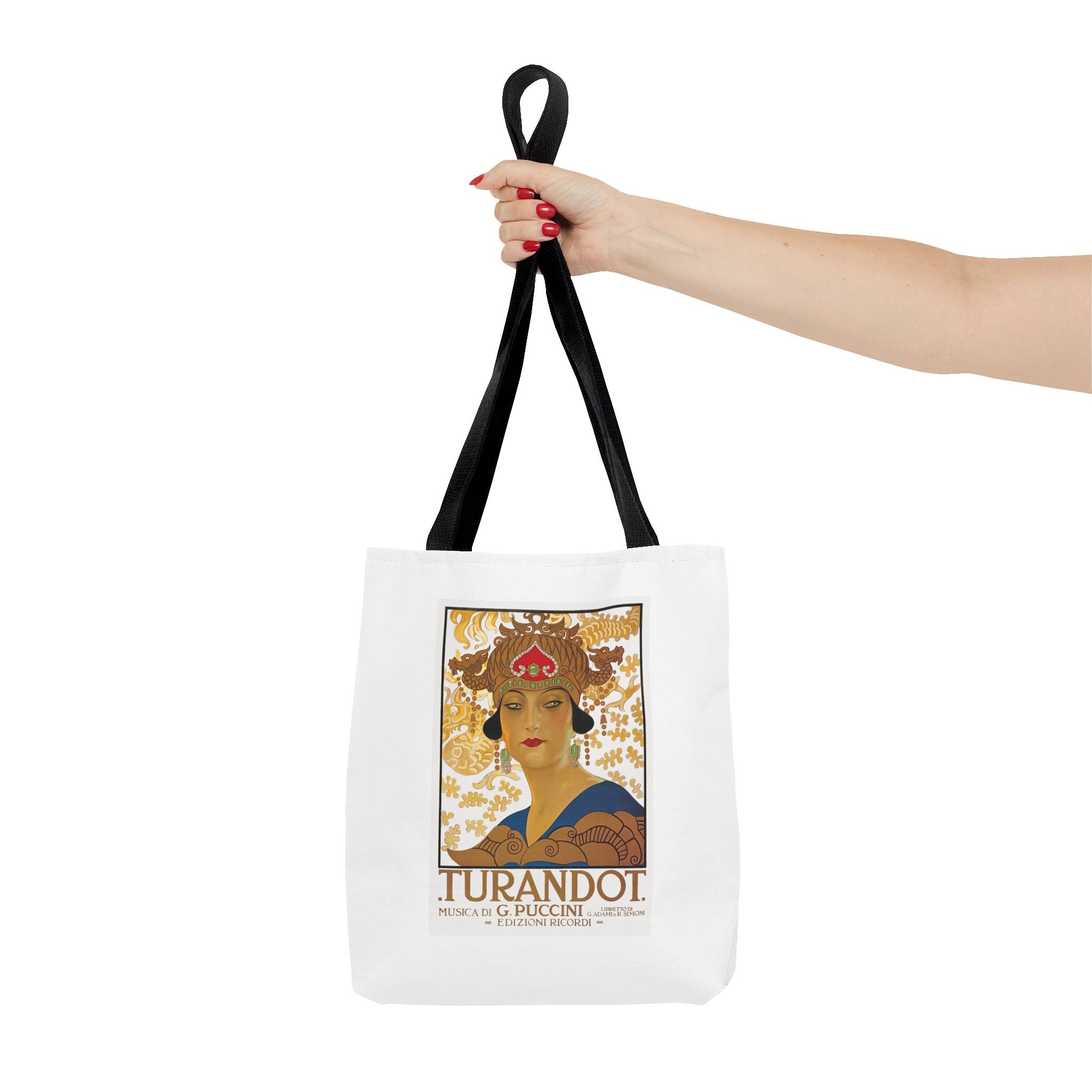 Stylish Tote Bag - Giacomo Puccini’s Opera Turandot Vintage Artwork (1926)