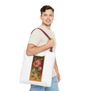 Stylish Tote Bag - Dahlia Coccinea Flower Artwork (1890)