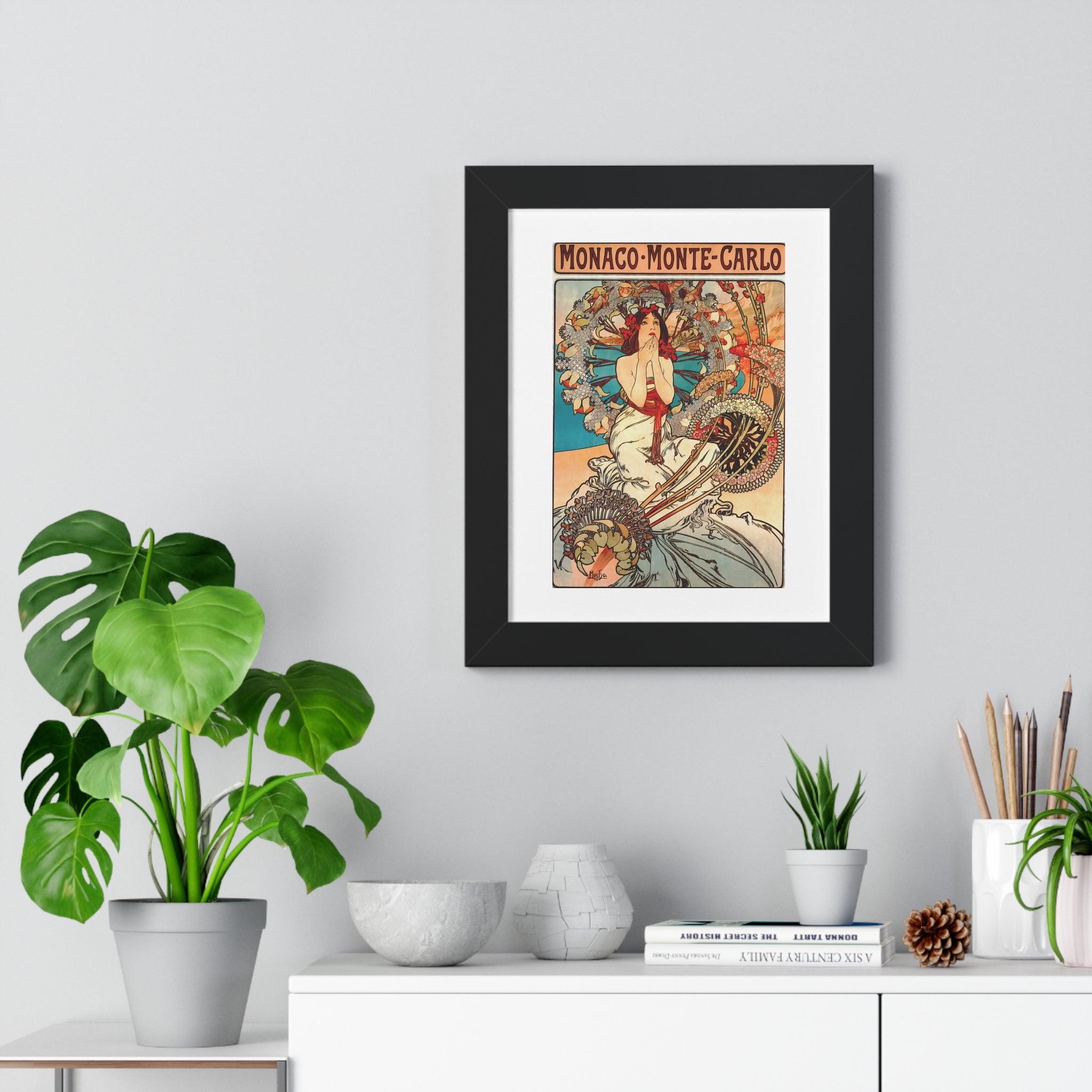 Framed Vertical Poster - Travel to Monaco and Monte-Carlo