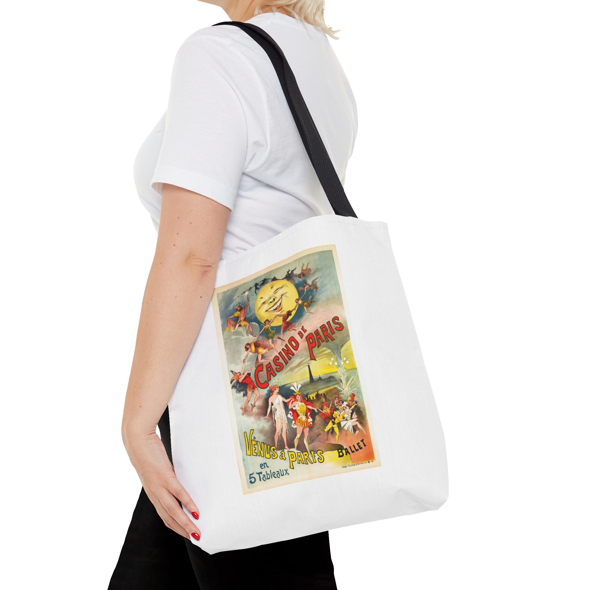 Stylish Tote Bag - Casino de Paris – Vénus à Paris Artwork by Alfred Choubrac