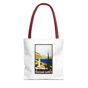 Stylish Tote Bag - Italian Lakes Print