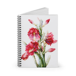 Spiral Notebook (Ruled Line) - A Flowering Cactus: Heliocereus Speciosus