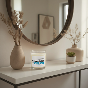 11 oz Soy Wax Glass Candle, Coloring Candle by Chronicles & Color