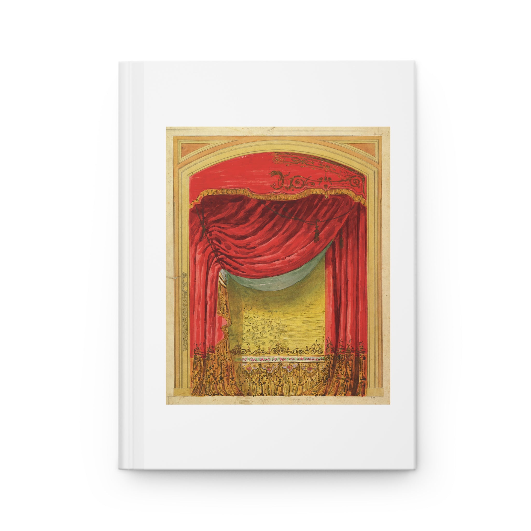 Hardcover Journal Matte - Casino de St. Etienne Stage Design Artwork by Eugène Cicéri