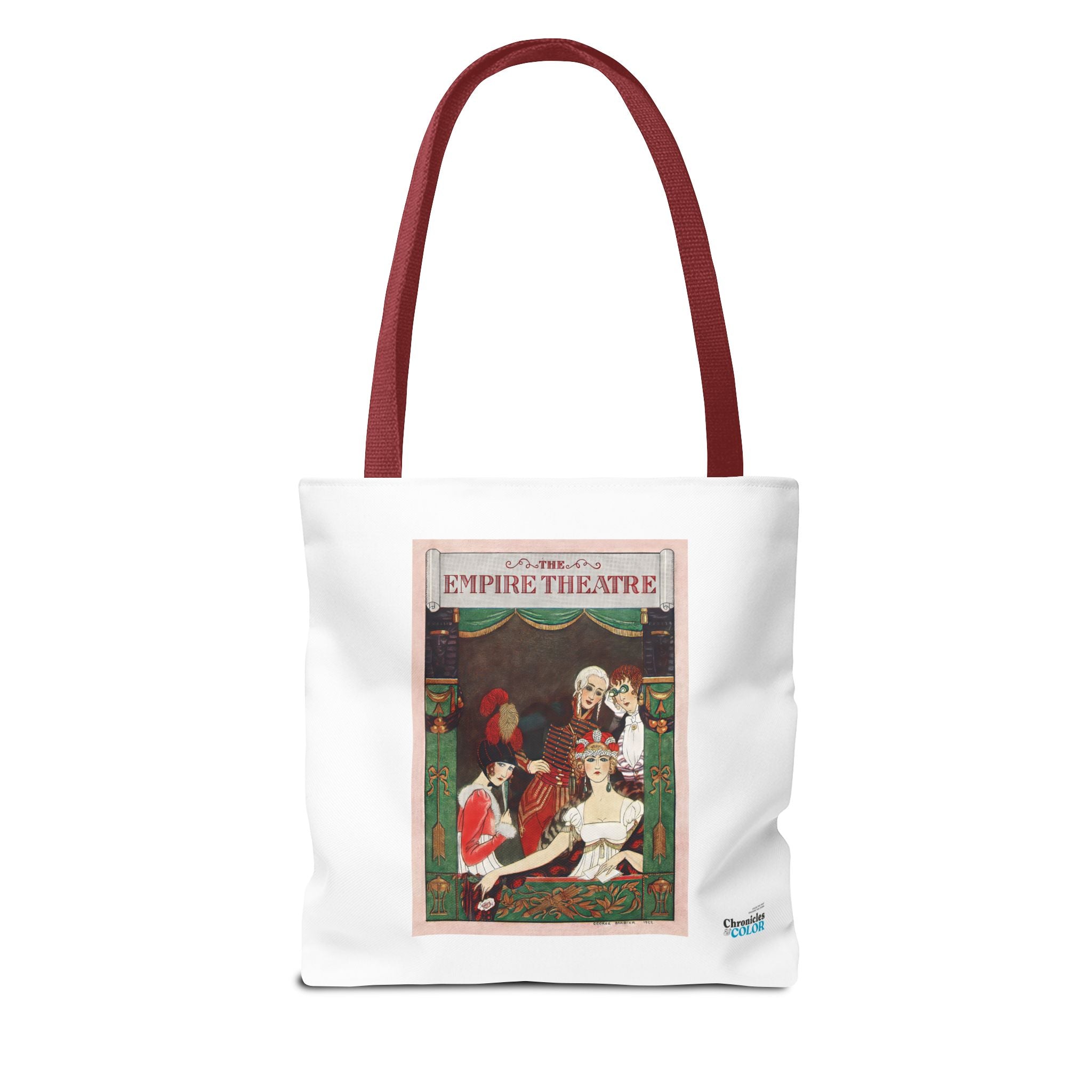 Stylish Tote Bag - Playbill Artwork for Empire Theatre, Broadway by George Barbier (1922)