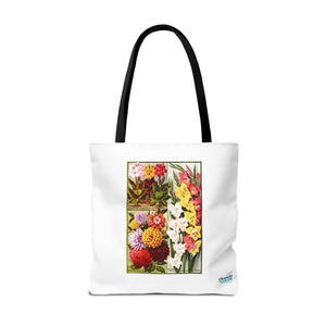 Stylish Tote Bag - Childs' Seeds, Flower Catalog Plate