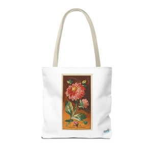 Stylish Tote Bag - Dahlia Coccinea Flower Artwork (1890)