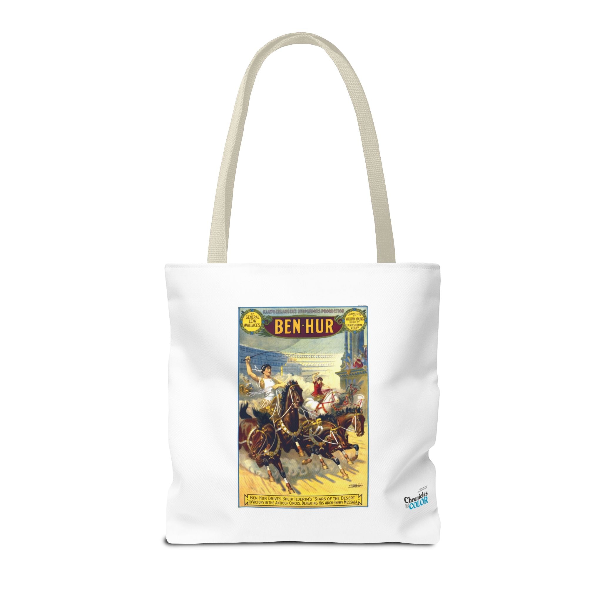 Stylish Tote Bag - Ben-Hur Broadway Premiere Vintage Artwork (1899)