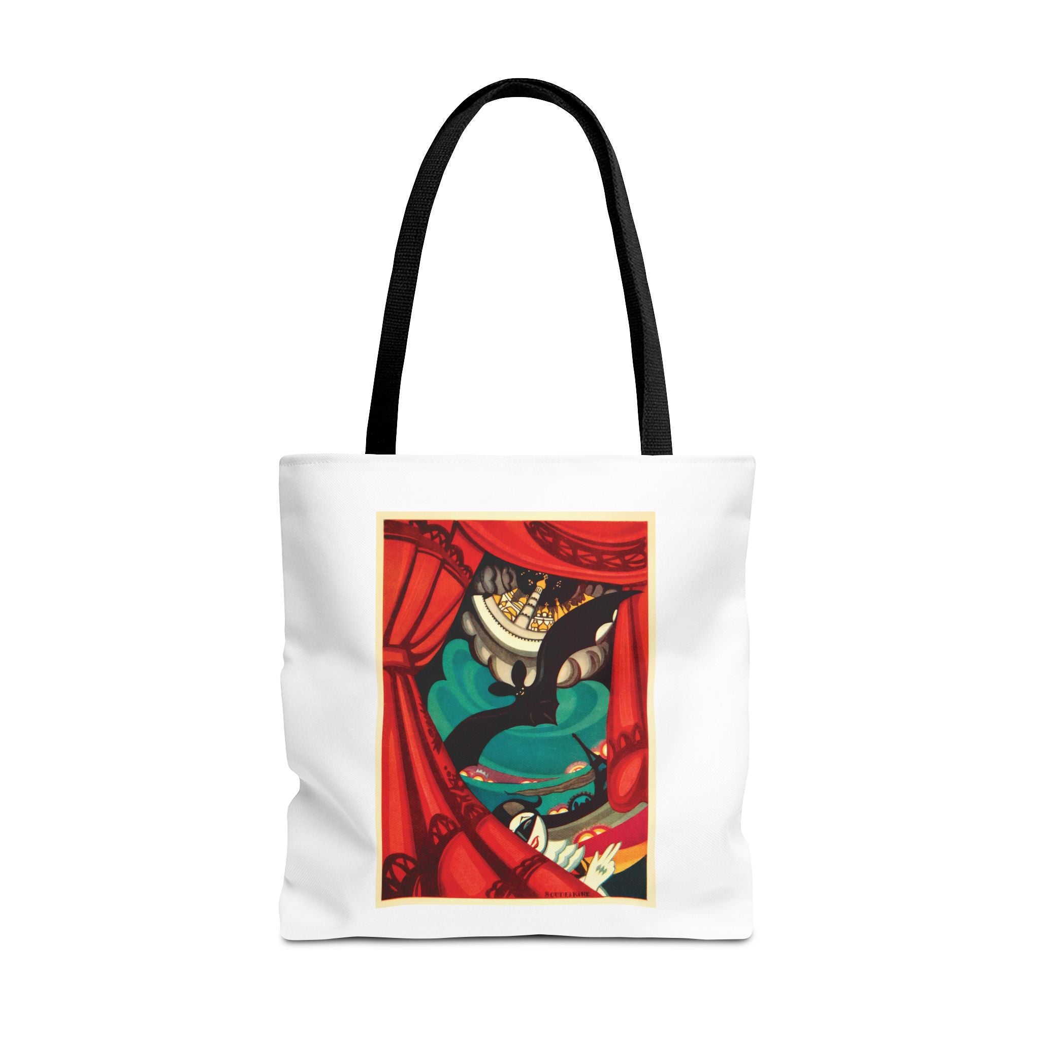 Stylish Tote Bag - Nikita Balieff’s Bat Theatre, Moscow Vintage Artwork (1922)