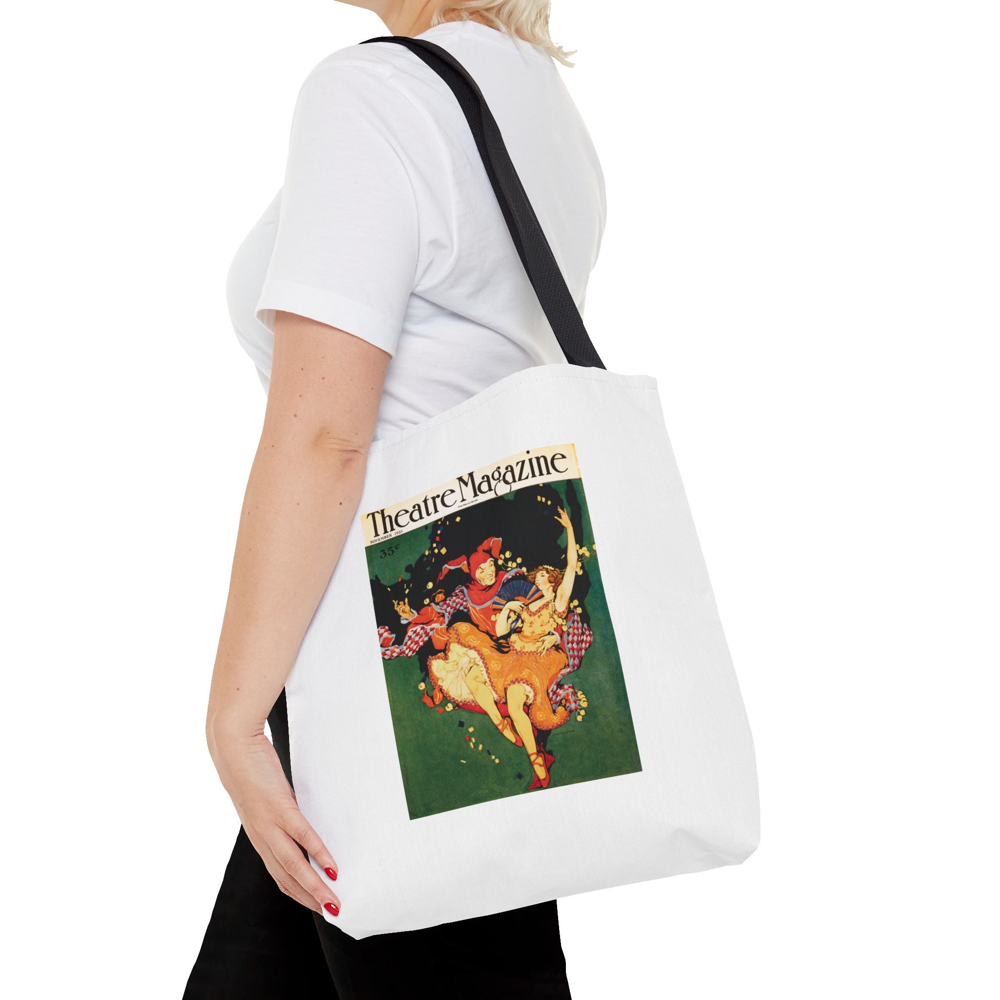 Stylish Tote Bag - Theatre Magazine Cover, Nov. 1921, Artwork by Clara Elsene Peck
