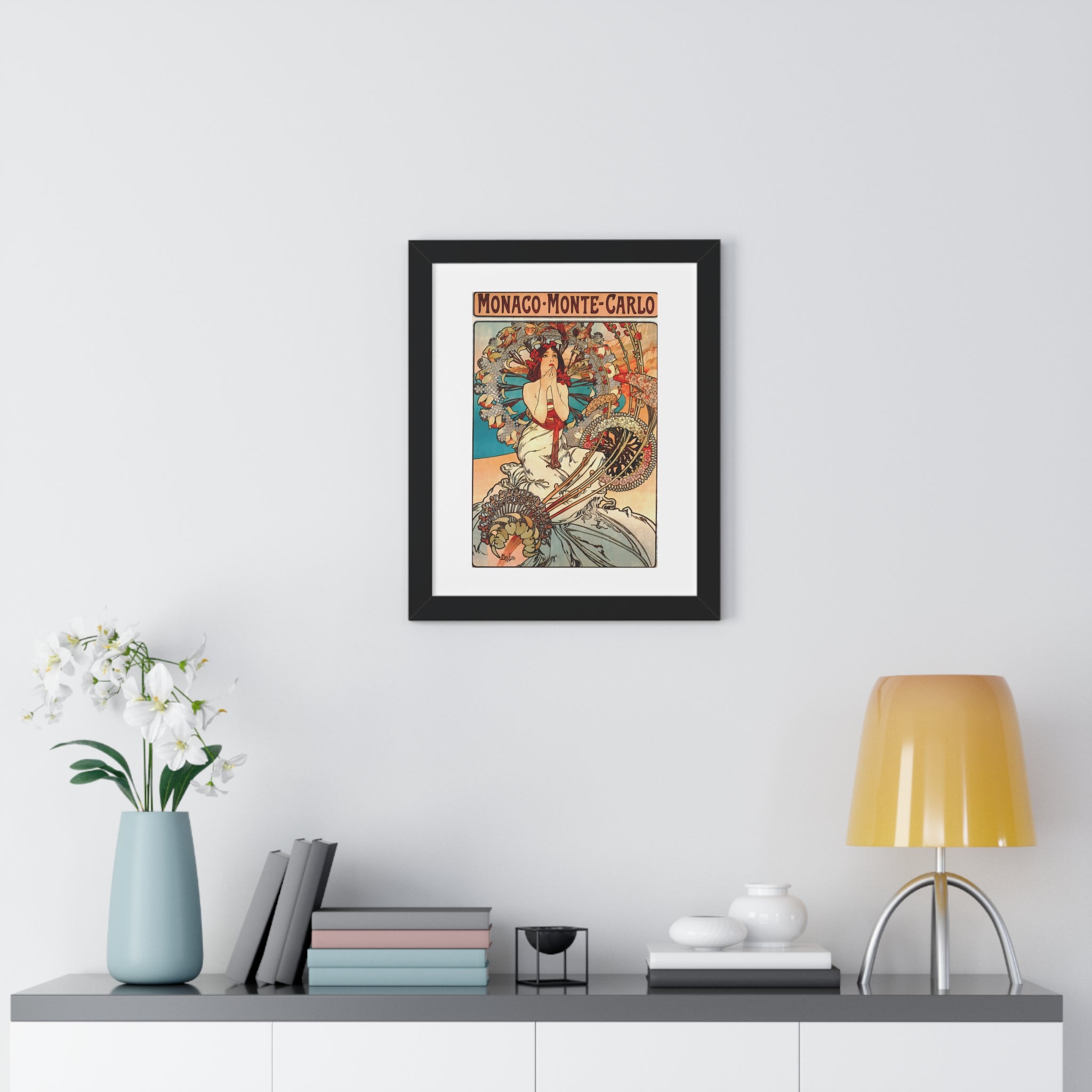 Framed Vertical Poster - Travel to Monaco and Monte-Carlo