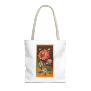 Stylish Tote Bag - Dahlia Coccinea Flower Artwork (1890)