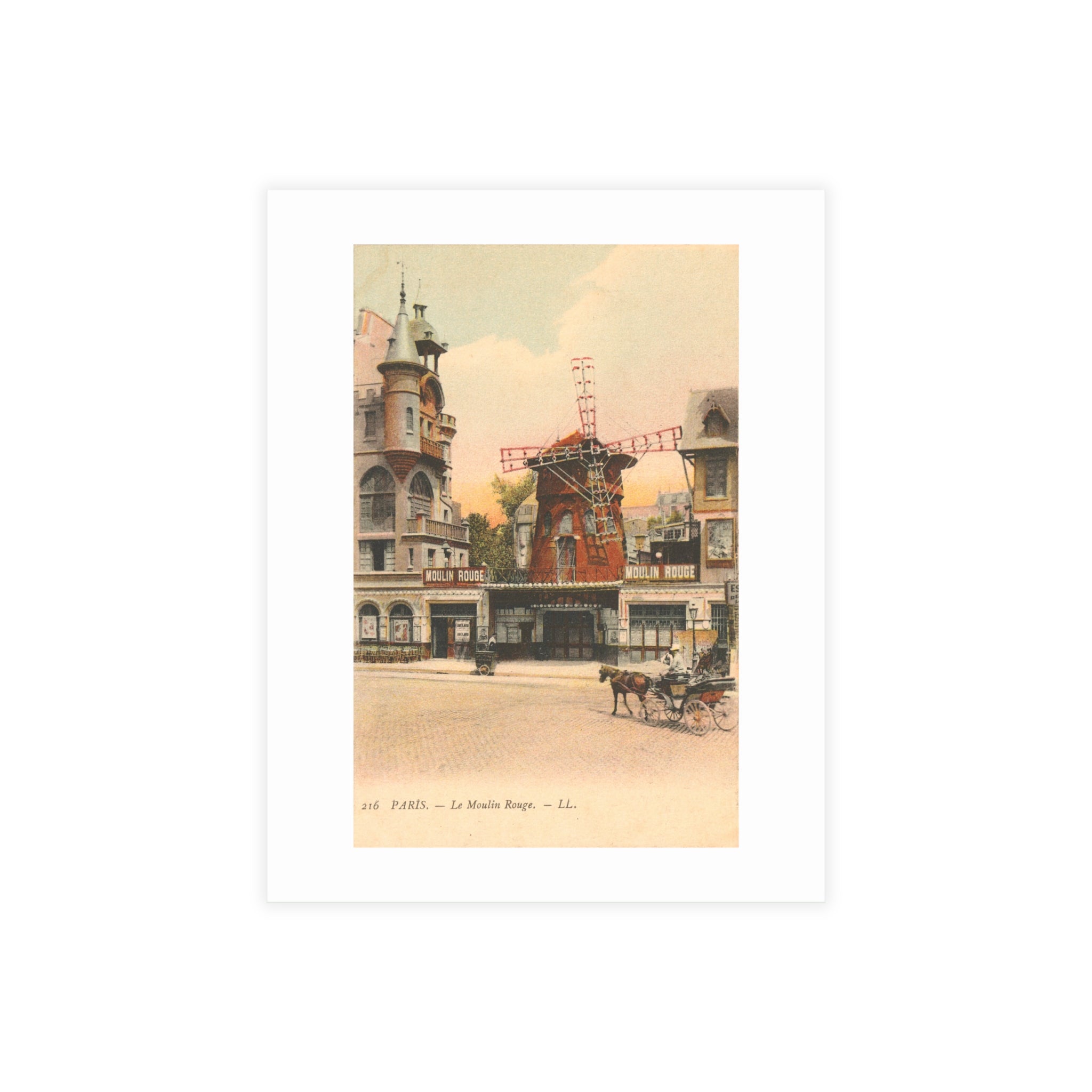 Postcard Bundles (envelopes included) - The Moulin Rouge Vintage Postcard Artwork by Léon & Lévy