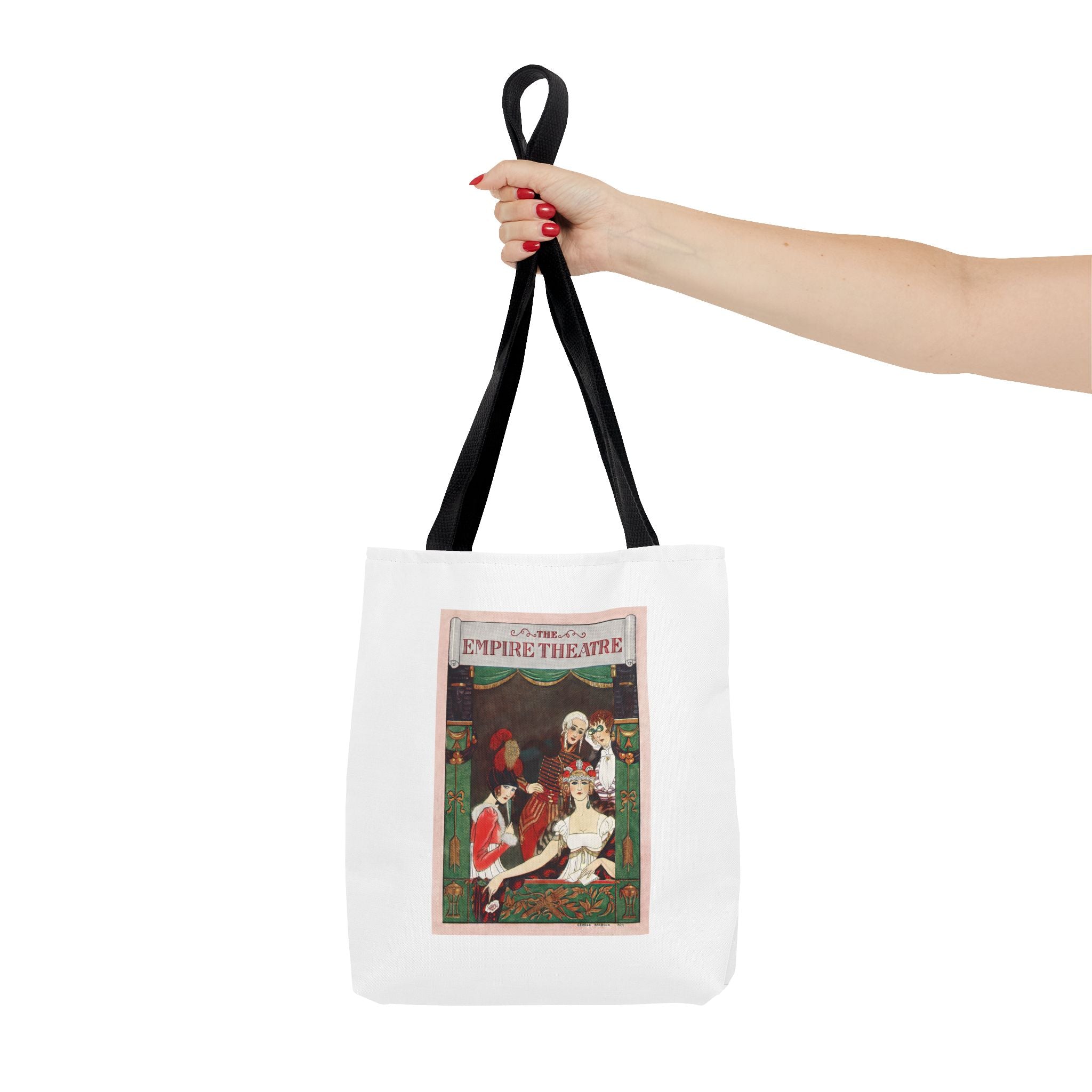 Stylish Tote Bag - Playbill Artwork for Empire Theatre, Broadway by George Barbier (1922)