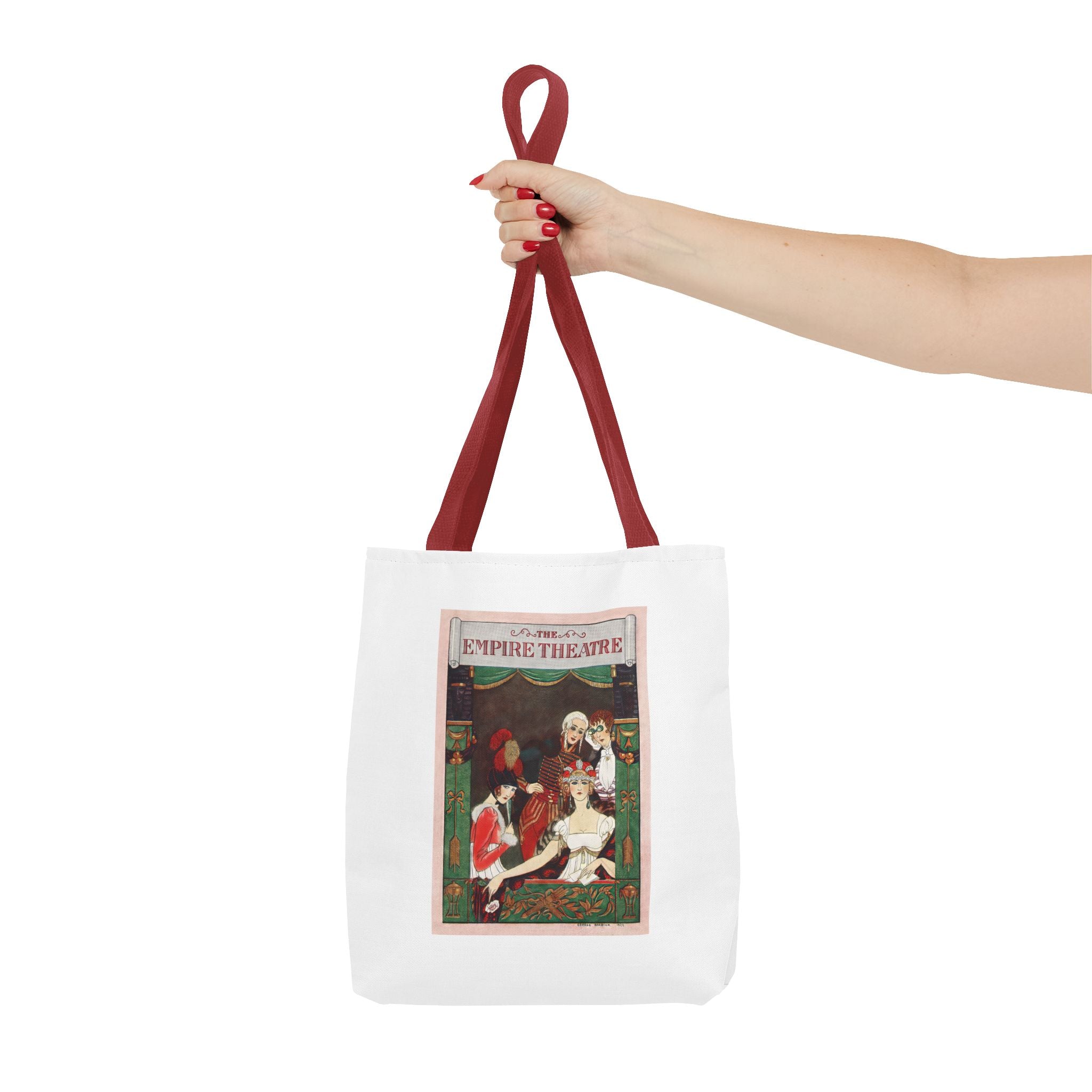 Stylish Tote Bag - Playbill Artwork for Empire Theatre, Broadway by George Barbier (1922)