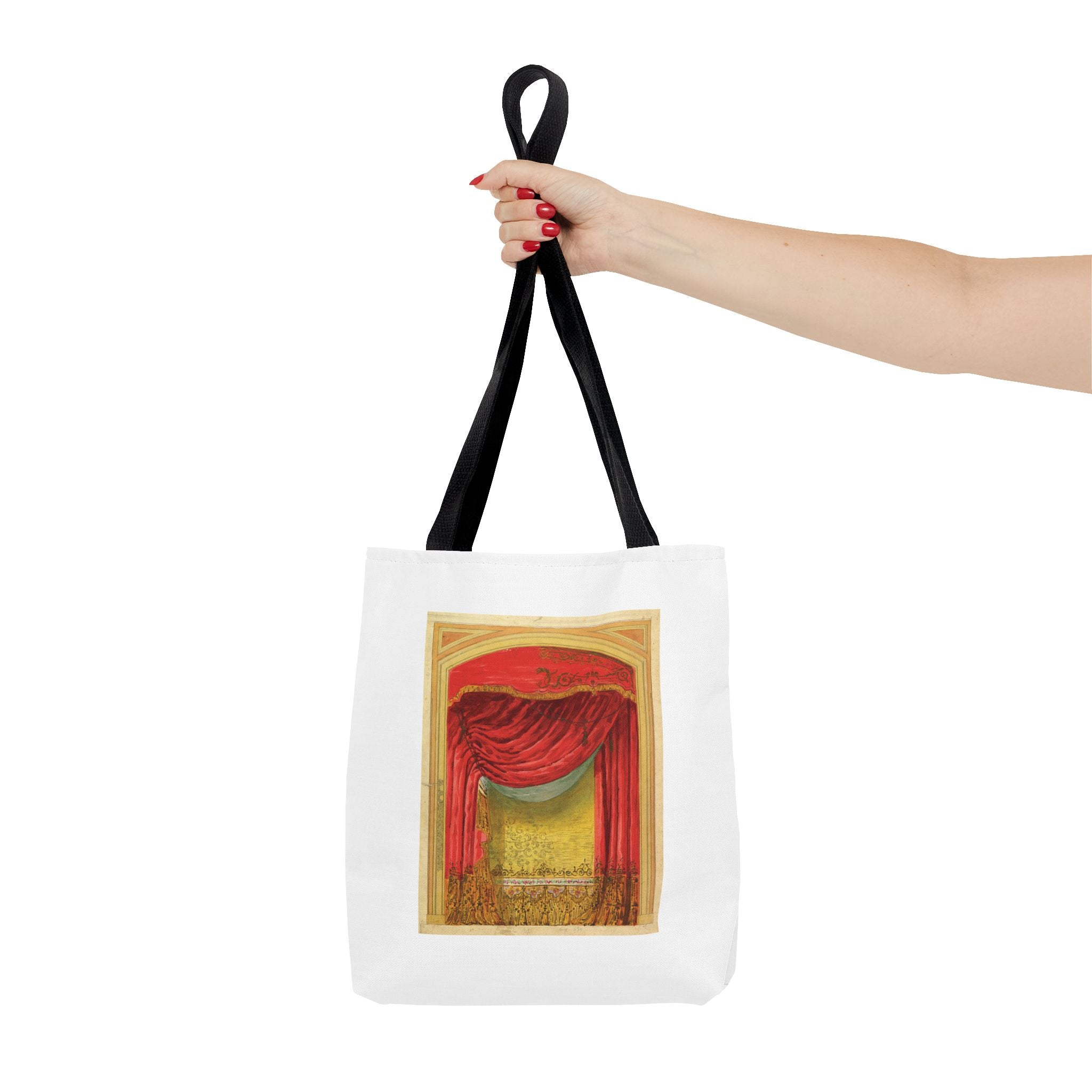 Stylish Tote Bag - Casino de St. Etienne Stage Design Artwork by Eugène Cicéri