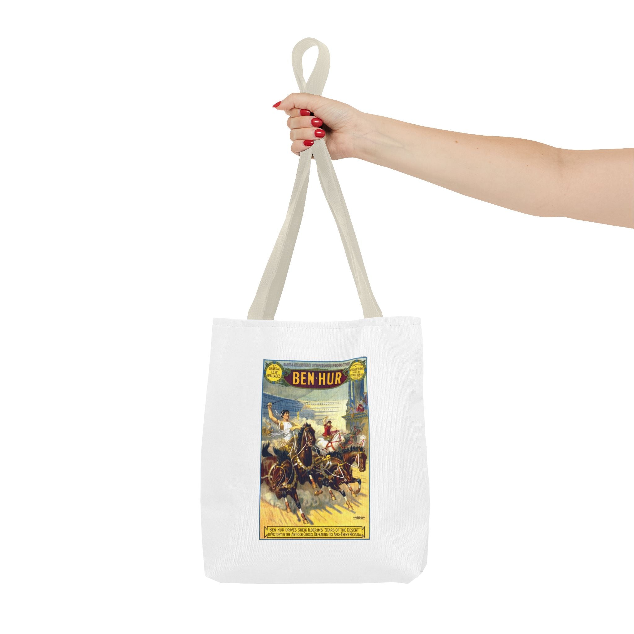 Stylish Tote Bag - Ben-Hur Broadway Premiere Vintage Artwork (1899)