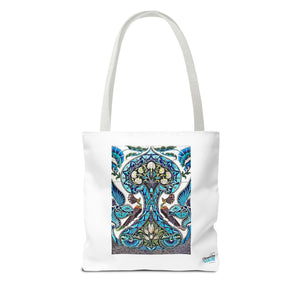 Stylish Tote Bag - Lustered Earthenware Tile Panel