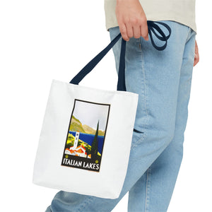 Stylish Tote Bag - Italian Lakes Print