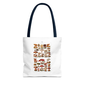 Stylish Tote Bag - Diverse Mushroom (Fungi) Species Print
