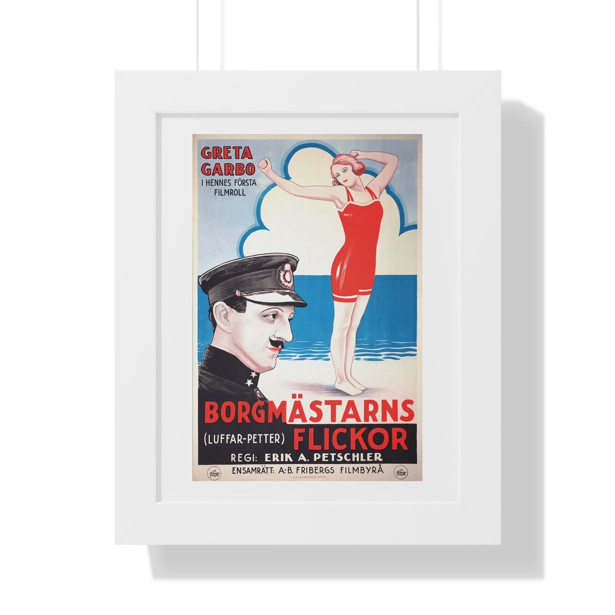 Framed Vertical Poster - Luffar-Petter (Peter the Tramp) Swedish Vintage Artwork