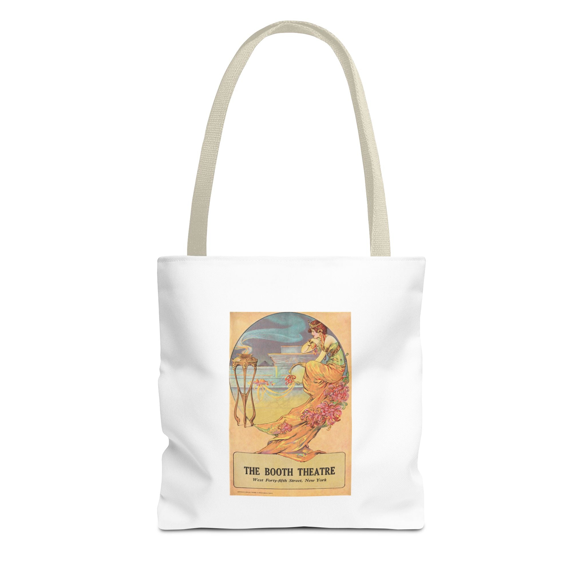 Stylish Tote Bag - Booth Theatre, New York, Vintage Playbill Artwork (1915)